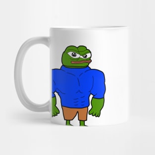 Swole Pepe Buff Apu Mug